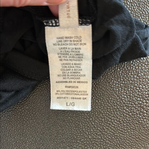 BECCA Black Sleeveless Jumpsuit with Wide-Leg Cropped Pants Cover up size Large - Picture 9 of 9